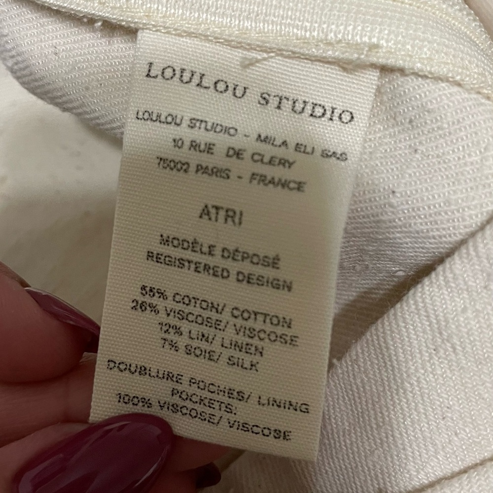 Loulou Studio Cream Midi Pencil Skirt for Casual Wear size S - Picture 7 of 7